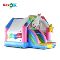 Commercial Unicorn Outdoor Inflatable Bouncer For Teenagers Air Bouncer OEM Inflatable Bouncer Castle For Kid