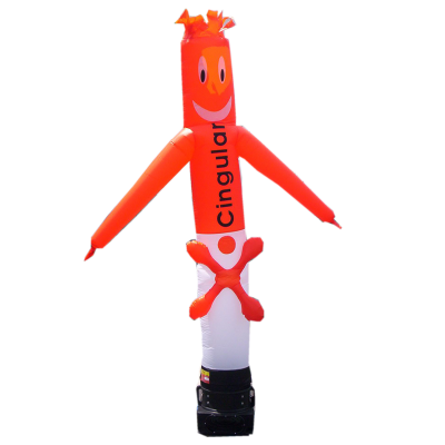 Orange inflatable air dancer