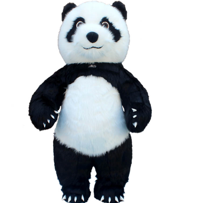 Funny inflatable panda costumes/fur big panda mascot costumes