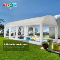 Inflatable Dome Tent For Swimming Pool Inflatable Pool With Tent Cover Inflatable Big Pool Tent