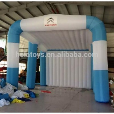 Hola white and blue inflatable tent/inflatable car tent/inflatable car garage tent