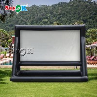 Manufactory Outdoor Commercial Rear Projector Air Inflatable Screen Advertising Inflatables Movie Screen